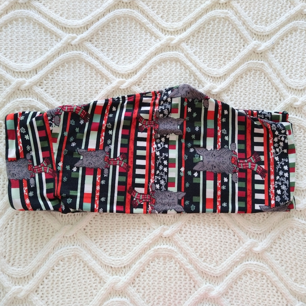 4/$25 ❤️ LuLaRoe OS Leggings Christmas Scottie Dogs